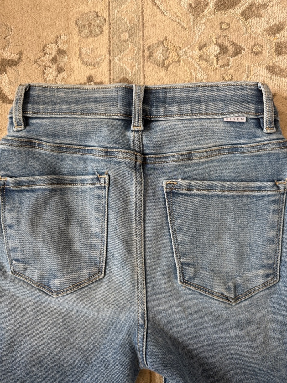 Light Blue High-Rise Risen Jeans - Picture 5 of 5